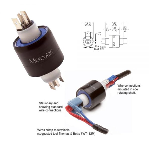 Conector eléctrico rotatorio modelo 430